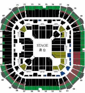 林家謙演唱會座位表 2022年8月20-21日